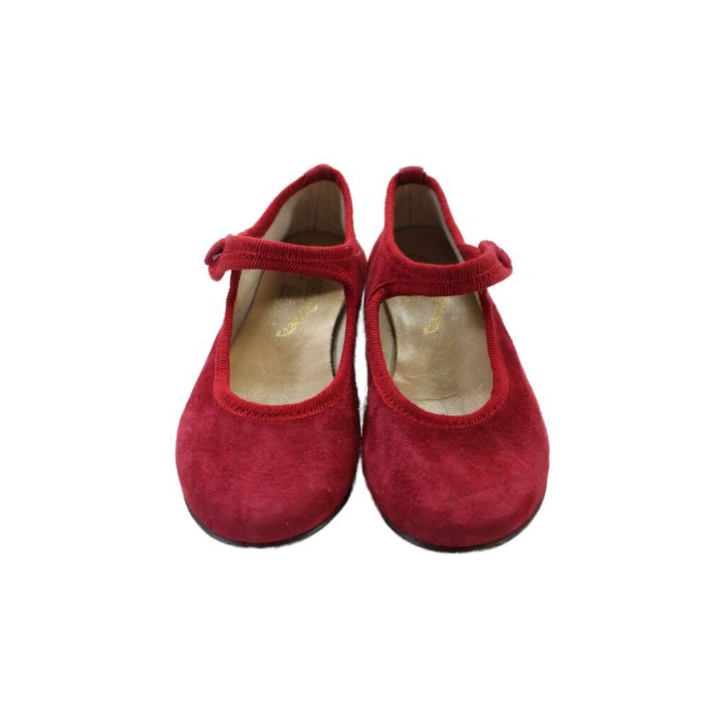 Spring Flowers Girls Suede Leather Mary Jane Ballet Flats White Navy 23 Lot 4